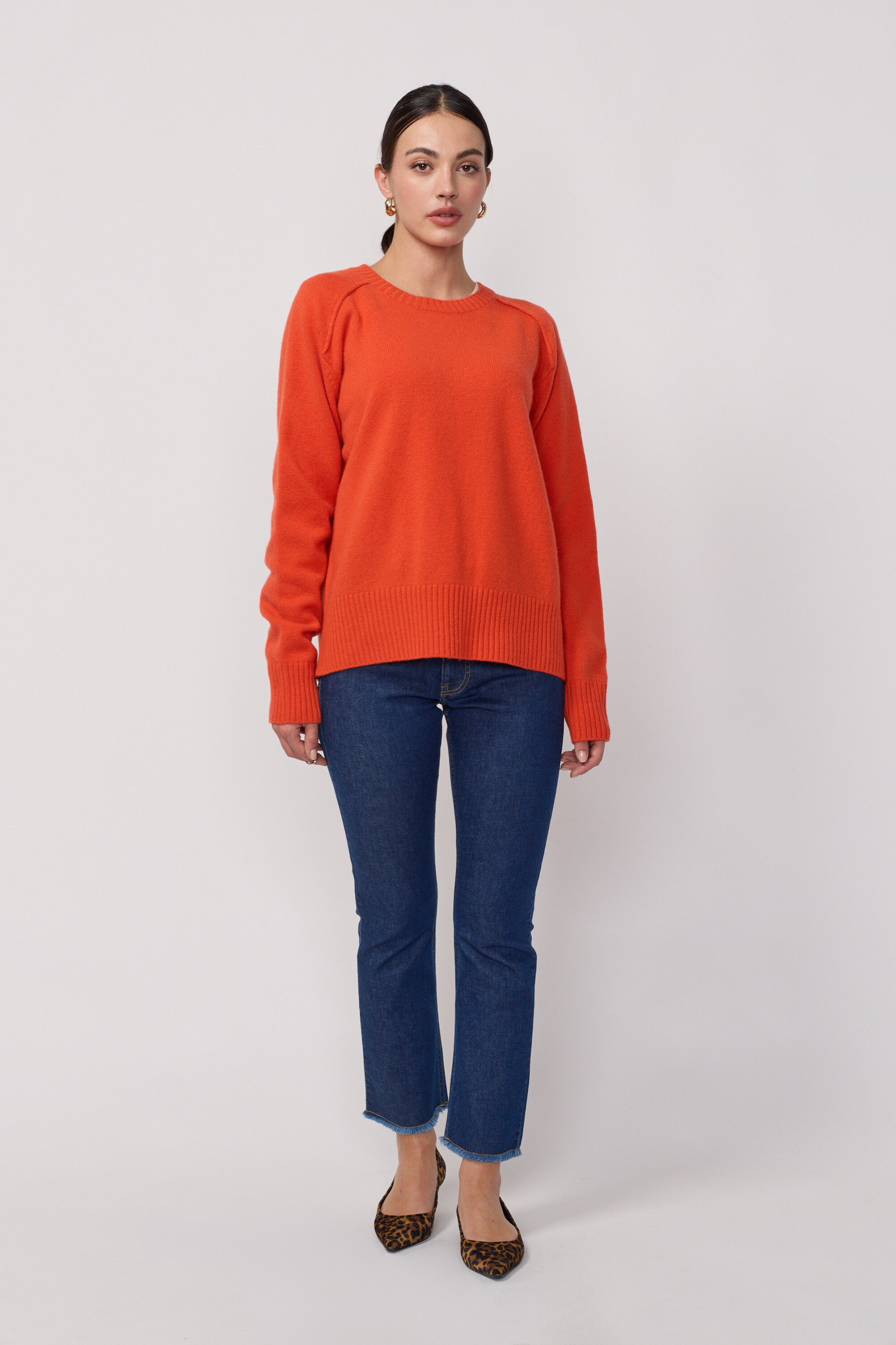 Pull Col Rond Oversize - Poppy