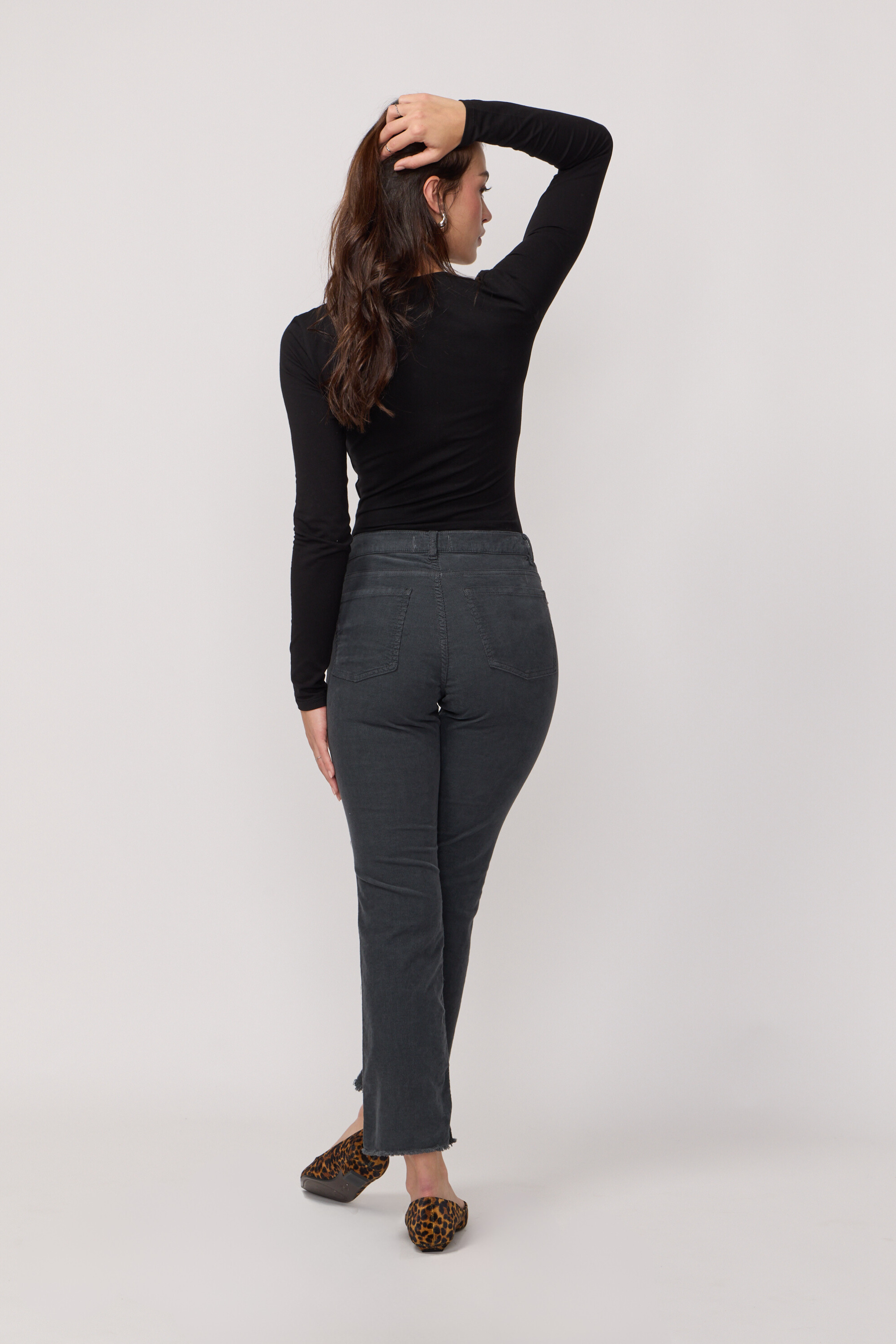 Pantalon Cara en Velours - Anthracite