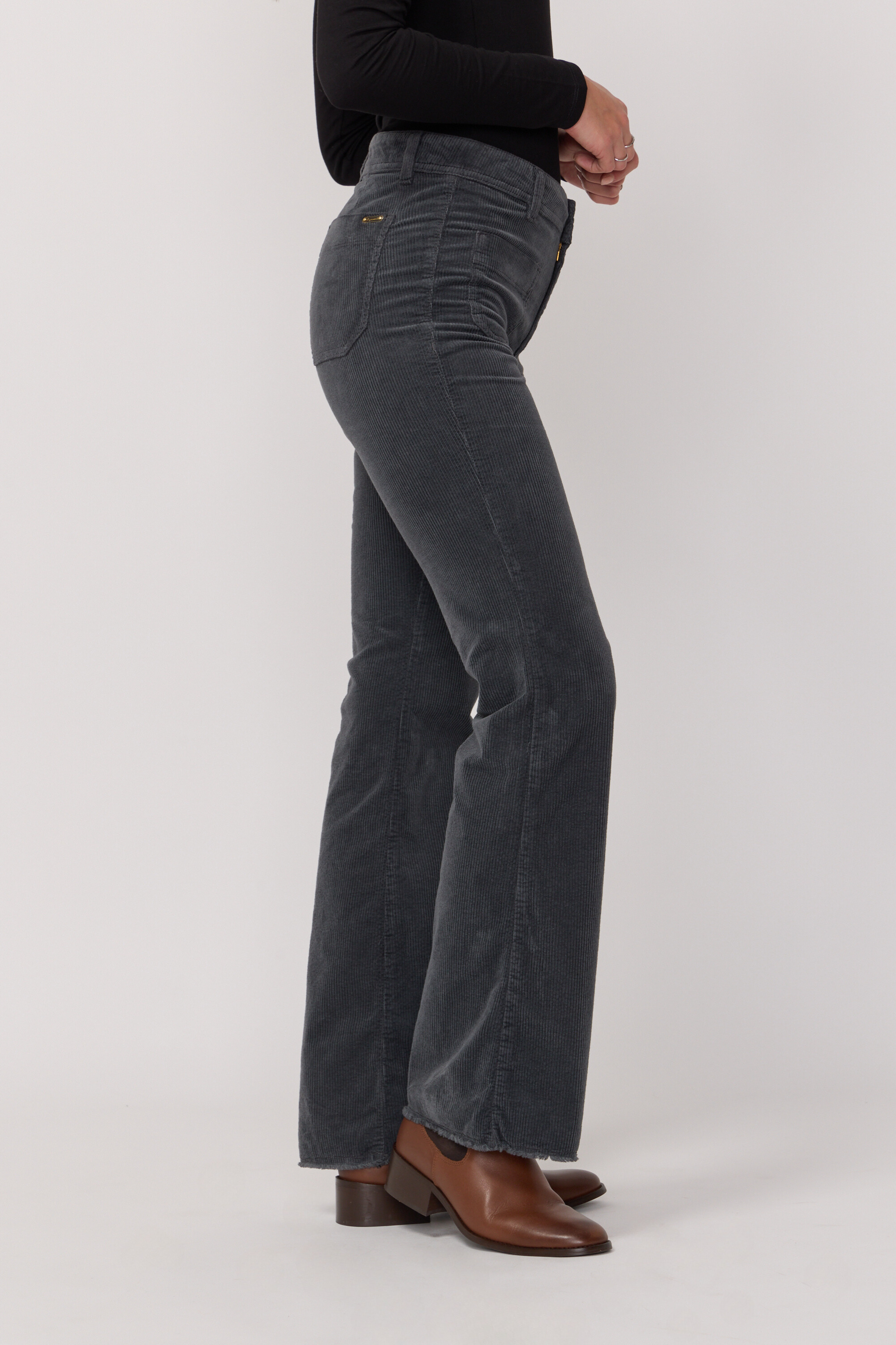 Pantalon Carlotta en Velours - Anthracite