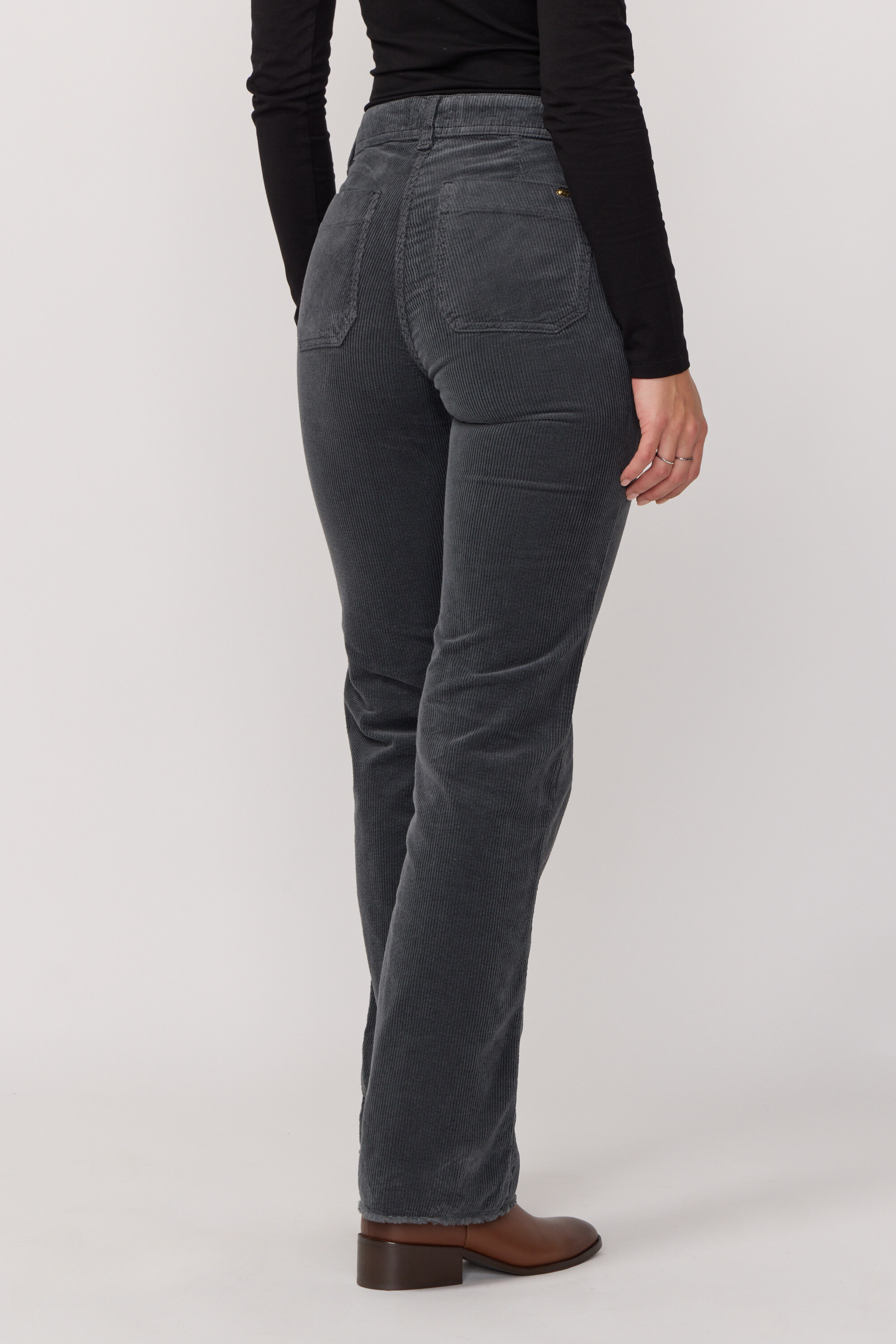 Pantalon Carlotta en Velours - Anthracite