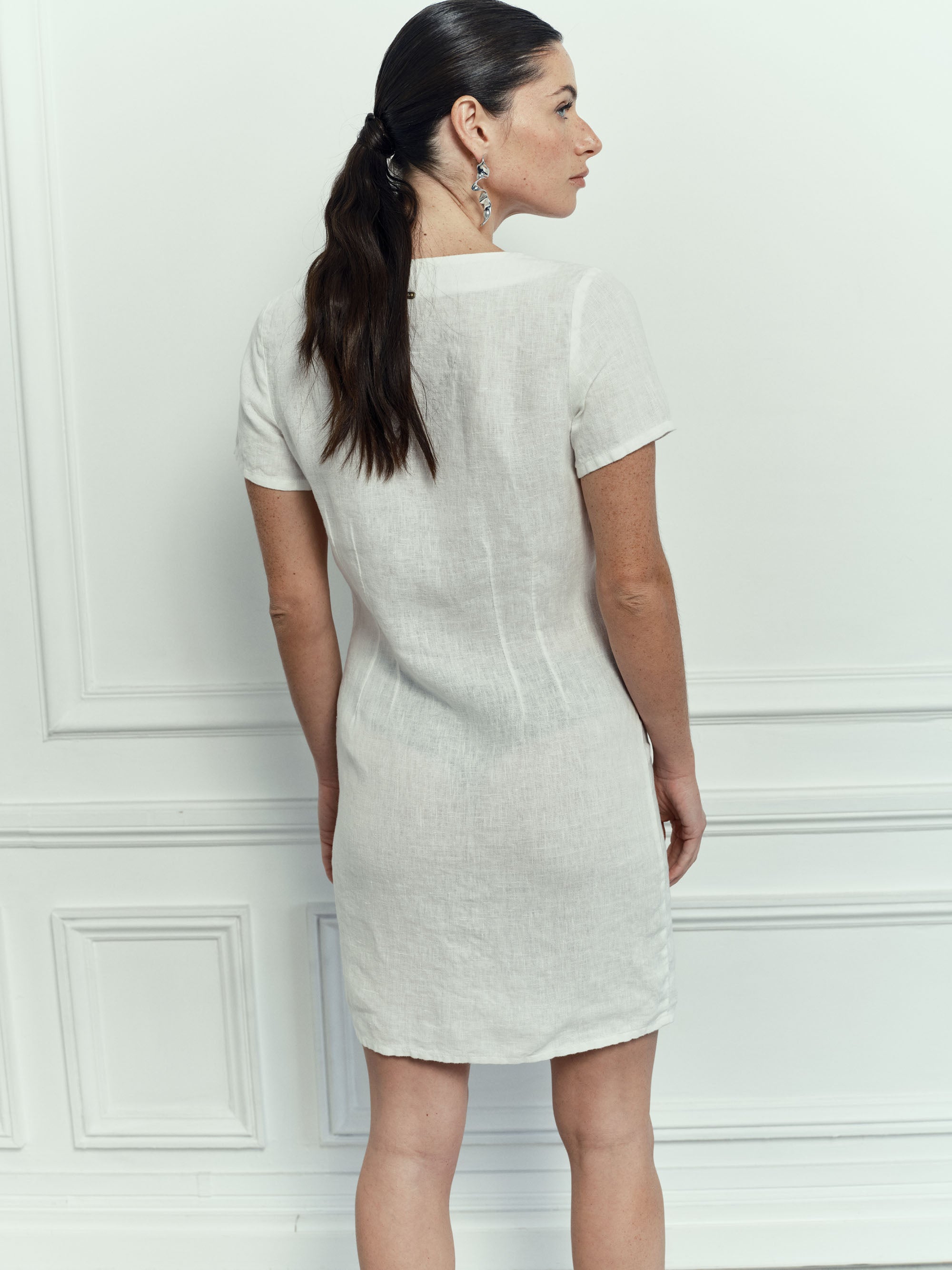 Robe Alena en Lin - White