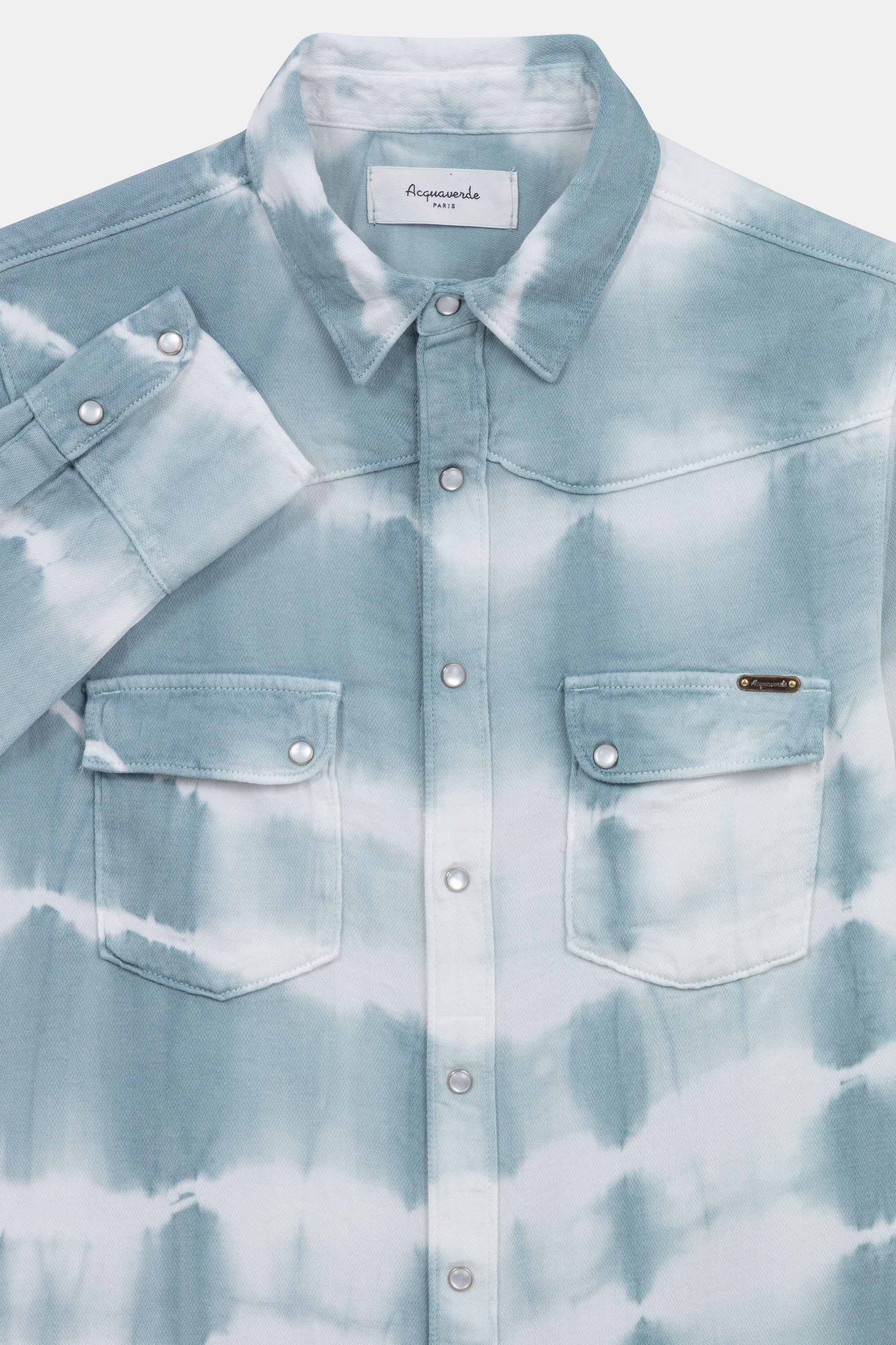 Chemise Clyde - Tye&Dye Celadon/Ecru