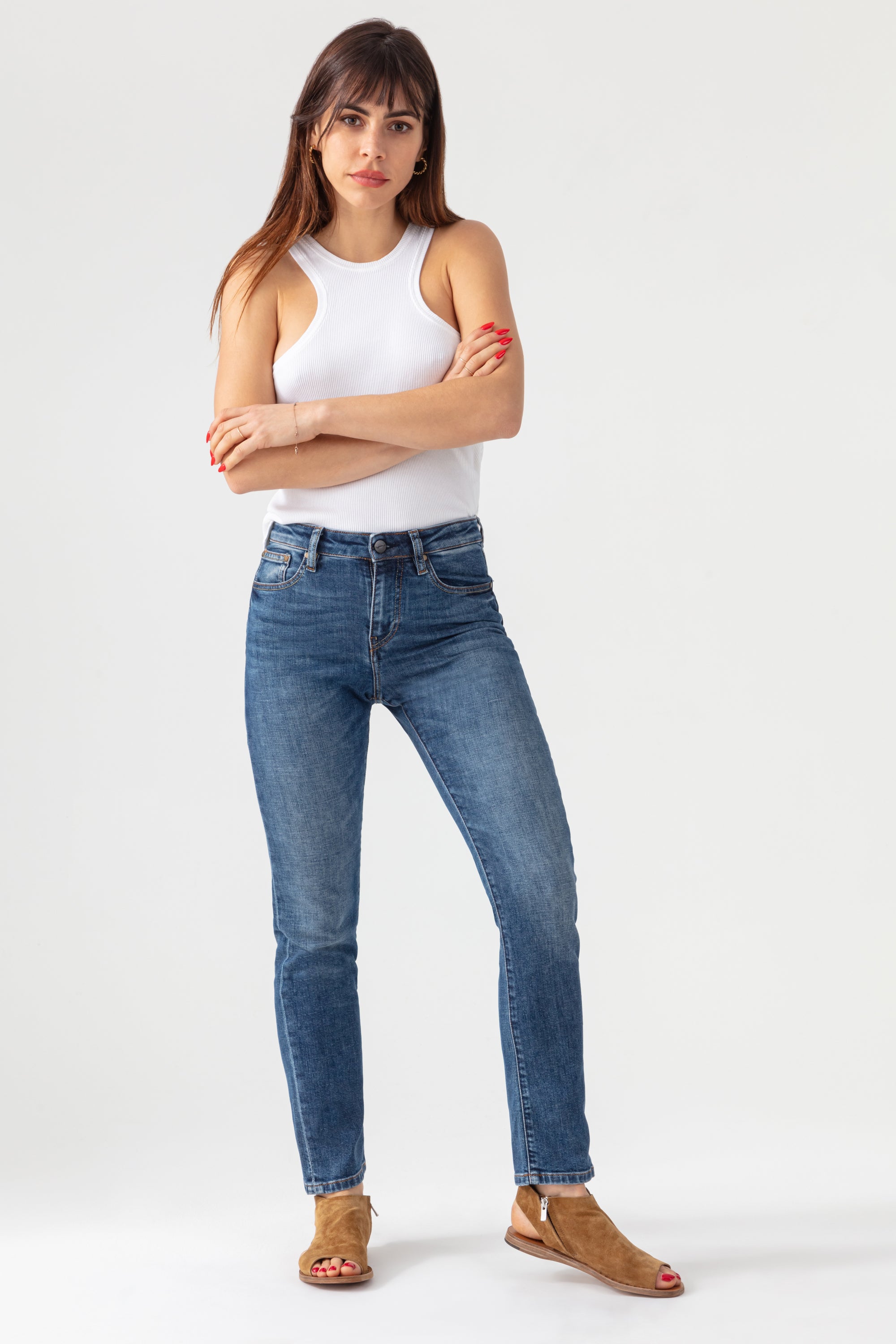 Acquaverde Jean Crystal - Worn Dark