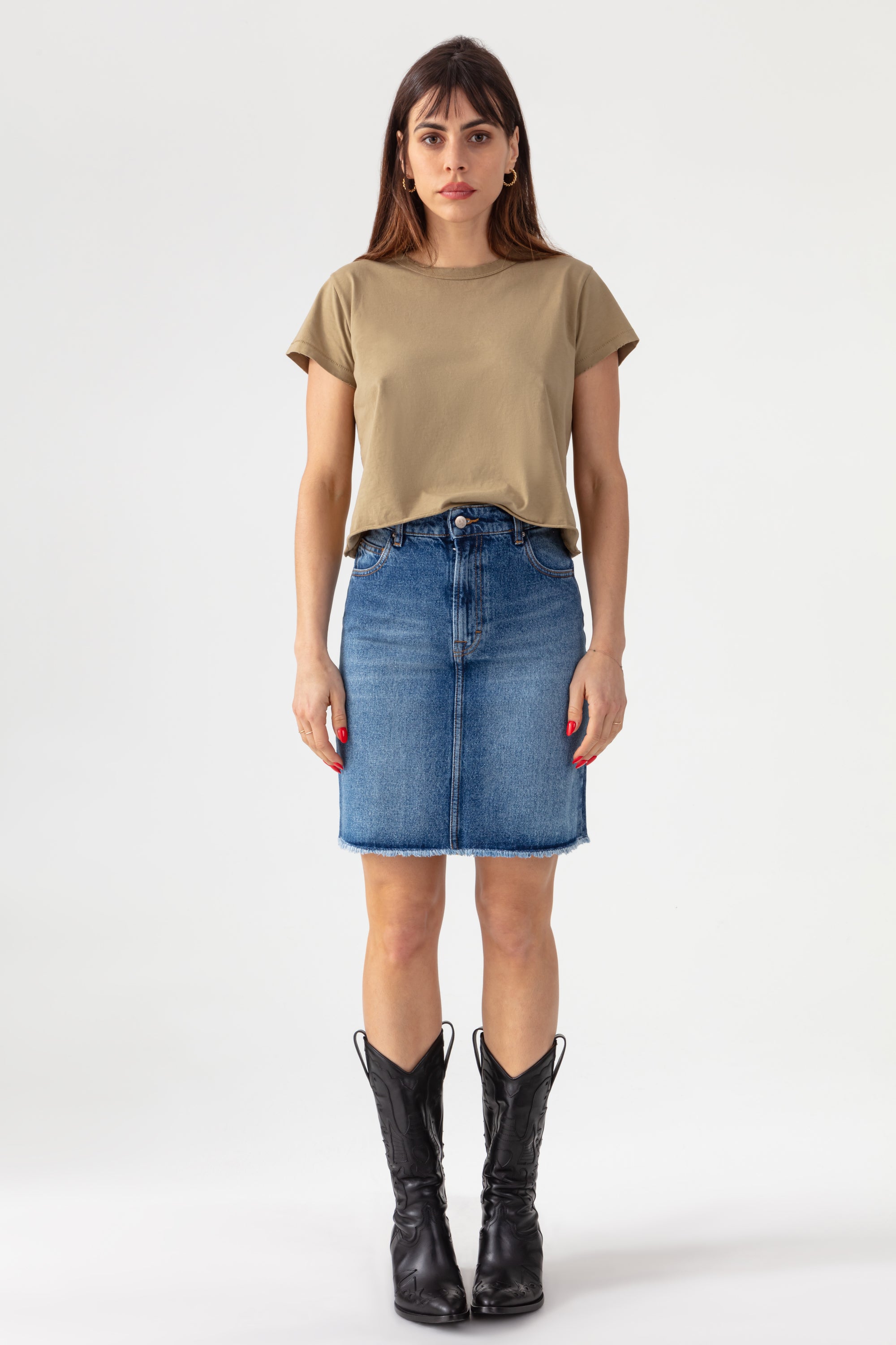 Acquaverde Jupe Yvone en Jean - Vintage Worn