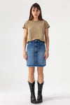 Yvone Denim Skirt - Vintage Worn