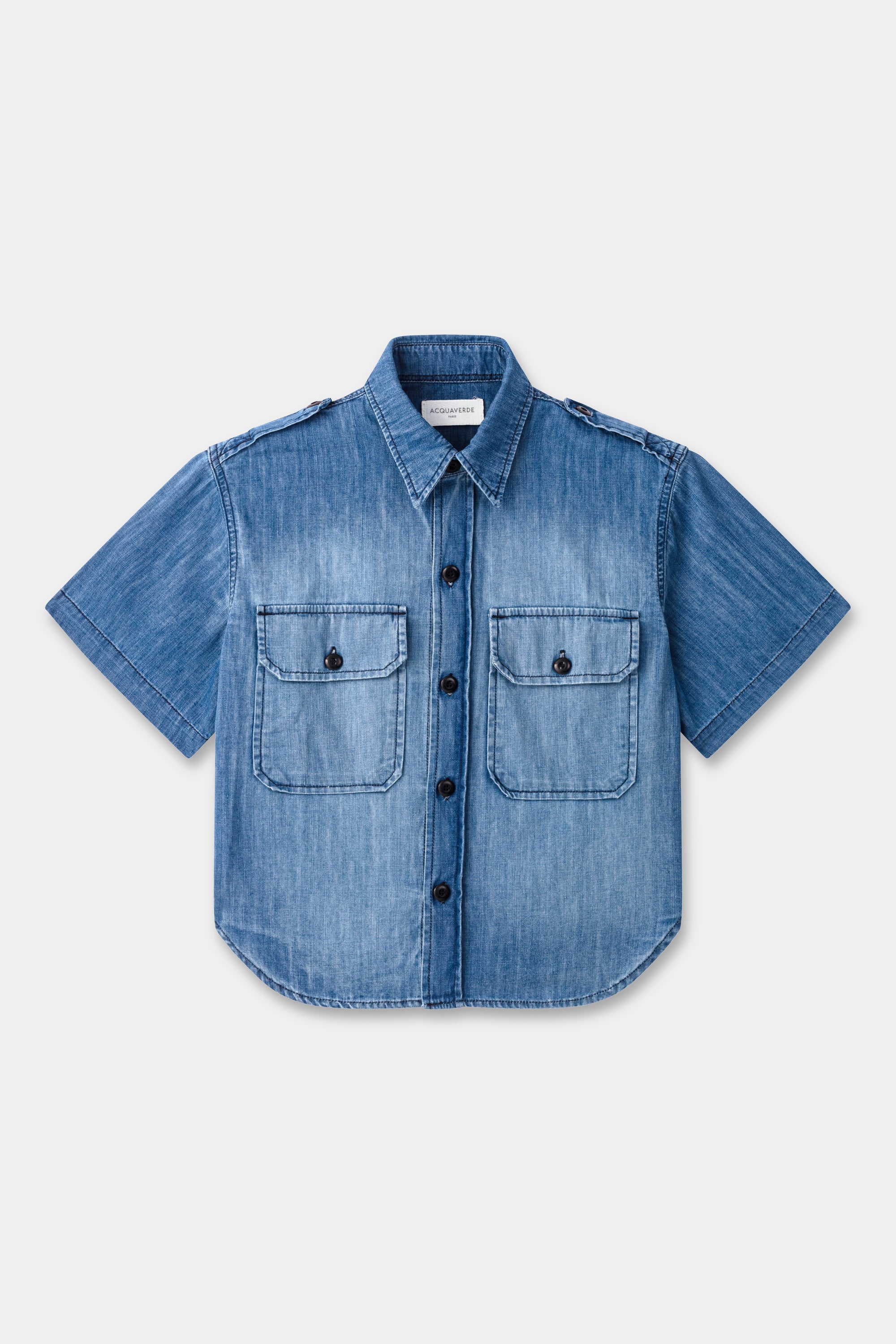 Acquaverde Chemise Cruise en Jean - Worn