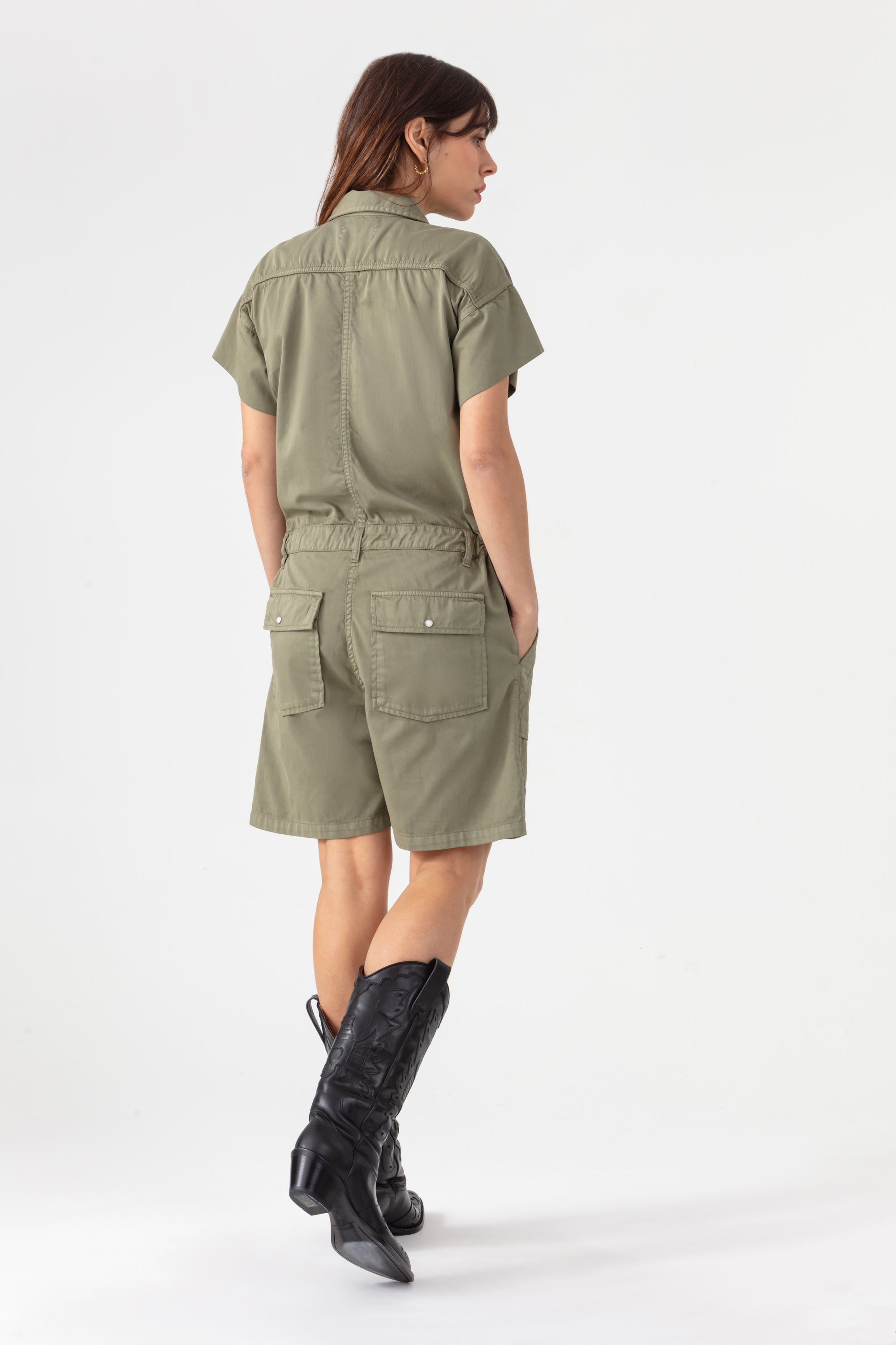 Joey Playsuit - Light Khaki