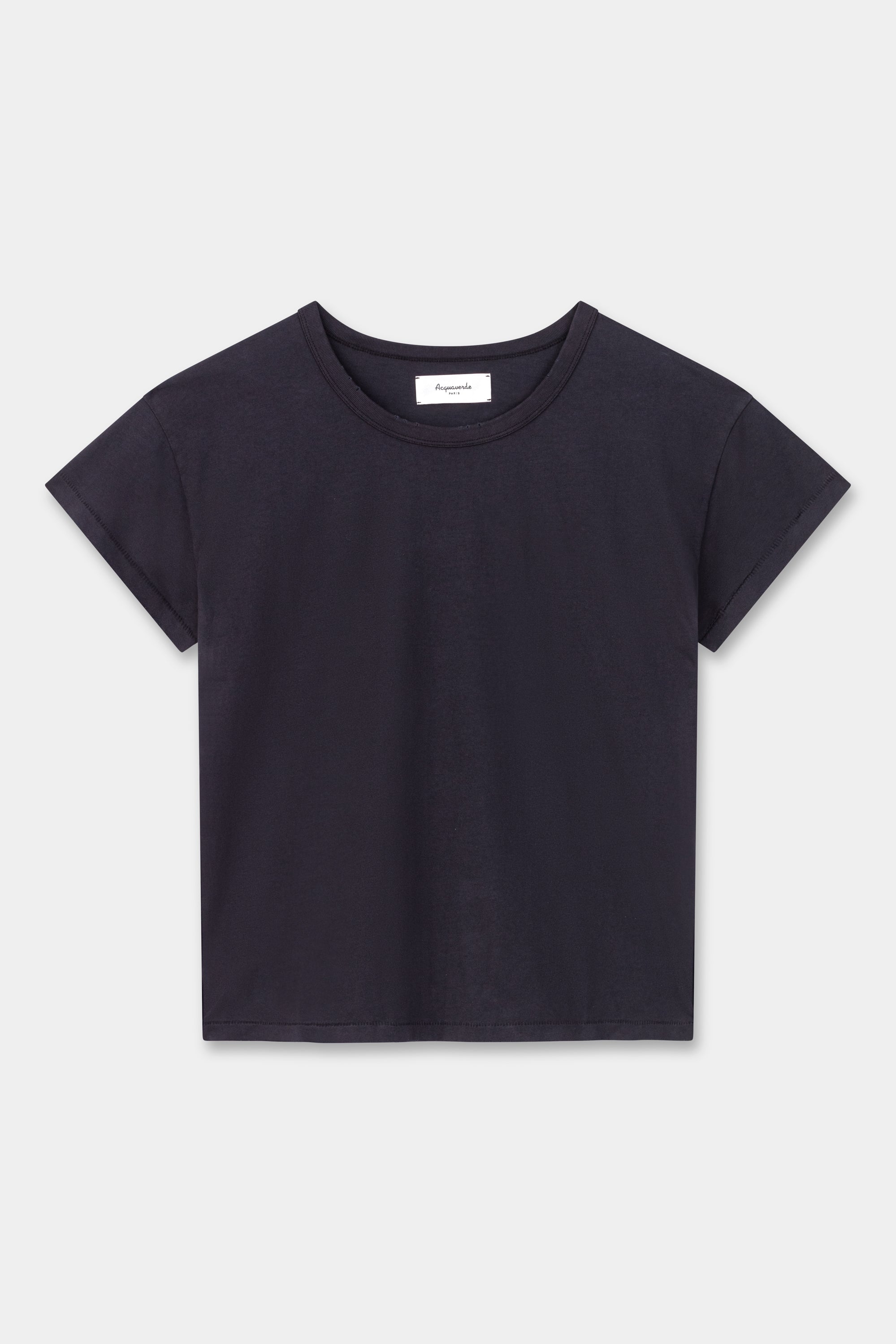 Acquaverde T-shirt Long à Effet Usé - Black Stone