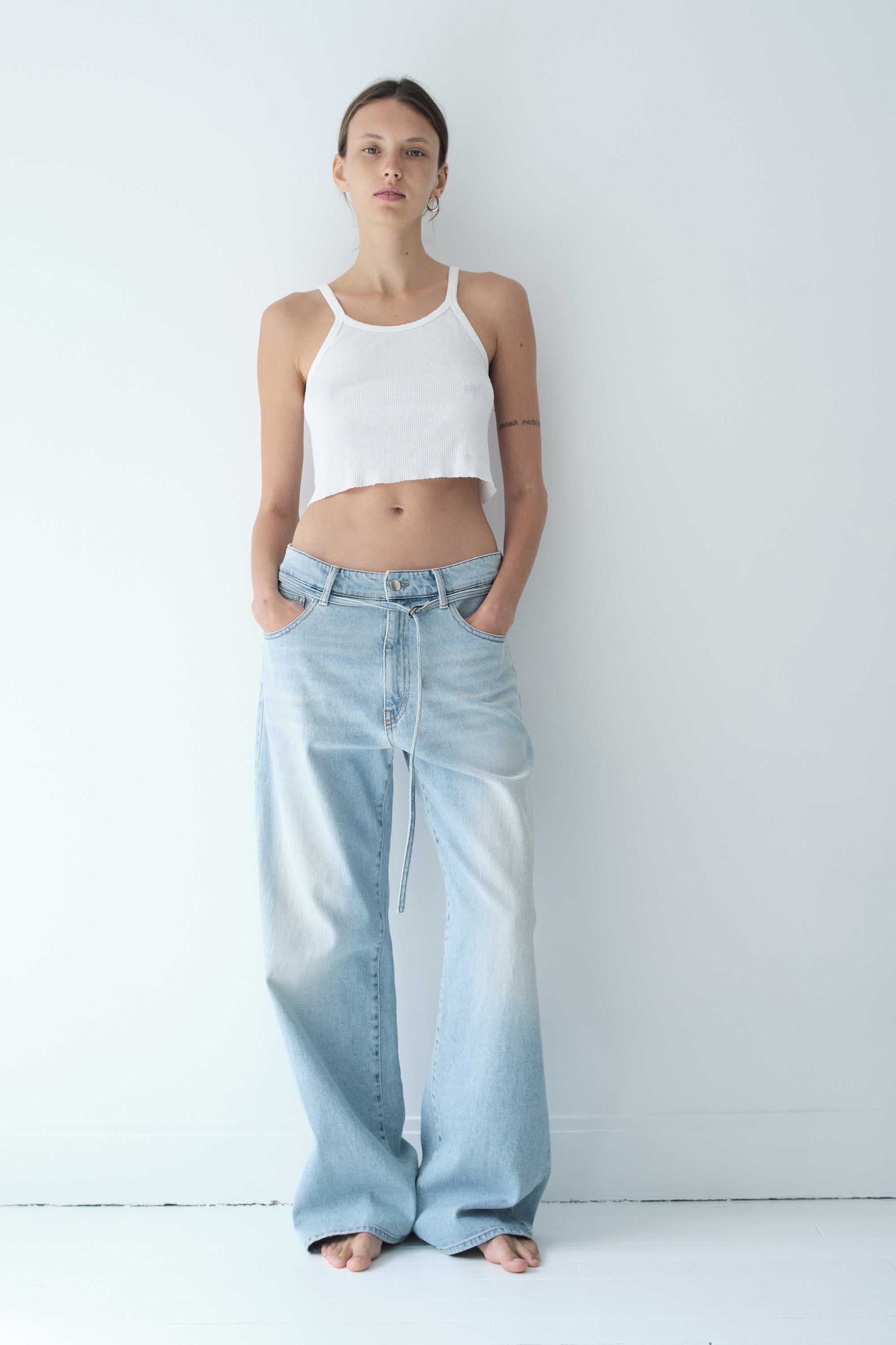 Acquaverde Jean Bronx - Used Bleached