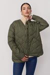 Camo-Steppjacke – Khaki