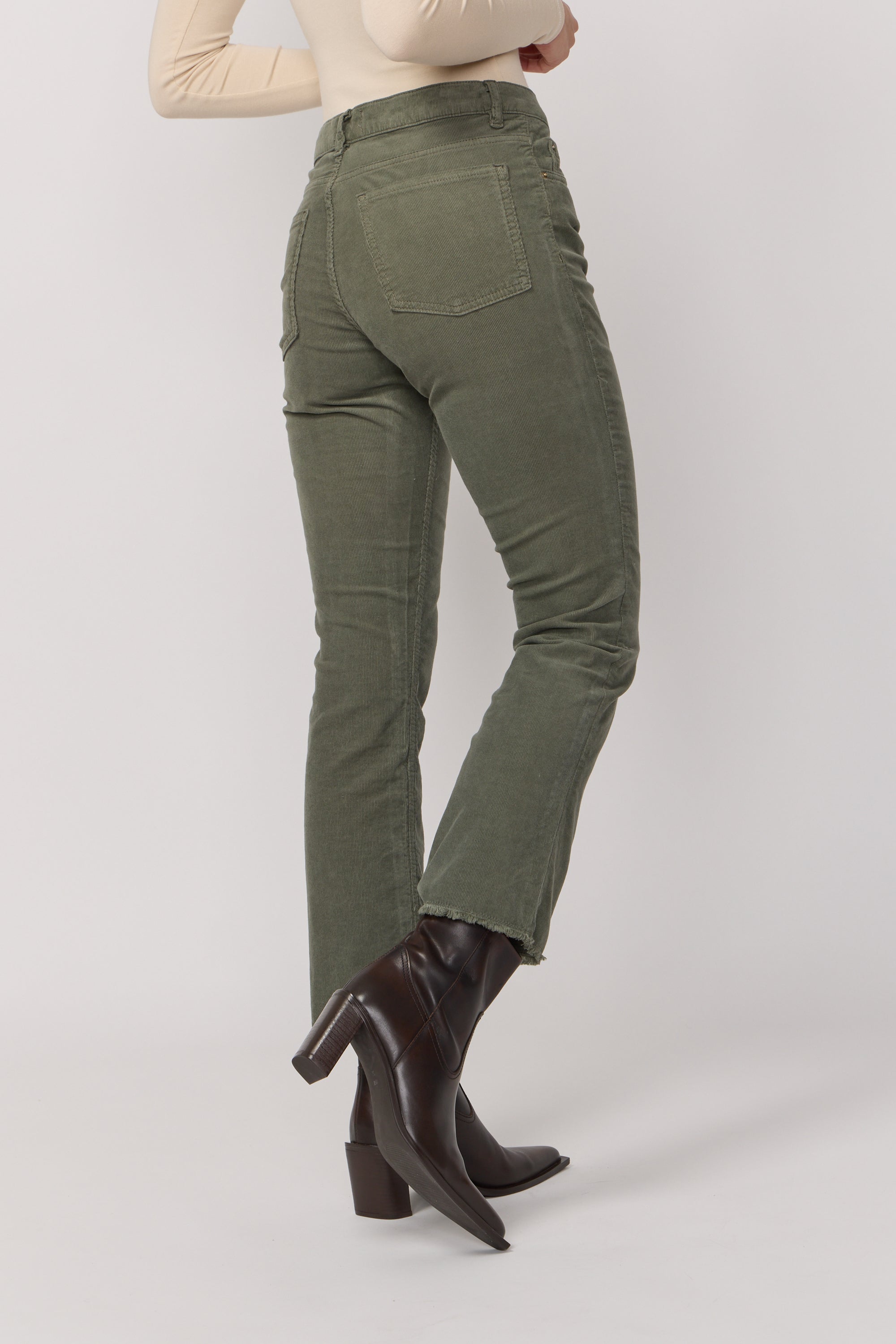 Pantalon Cara en Velours - Military Kaki