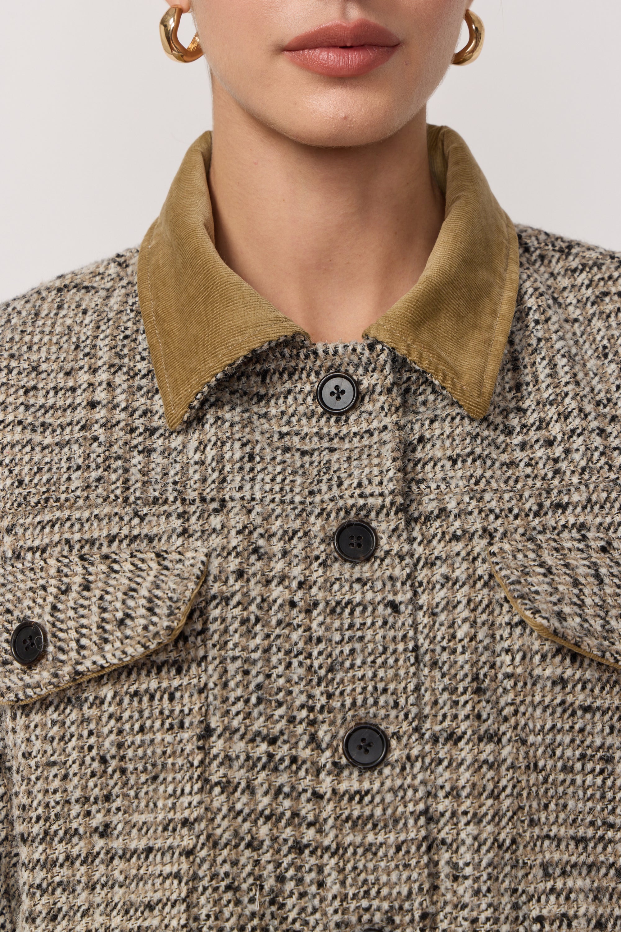 Veste Esmée en Tweed à Carreaux