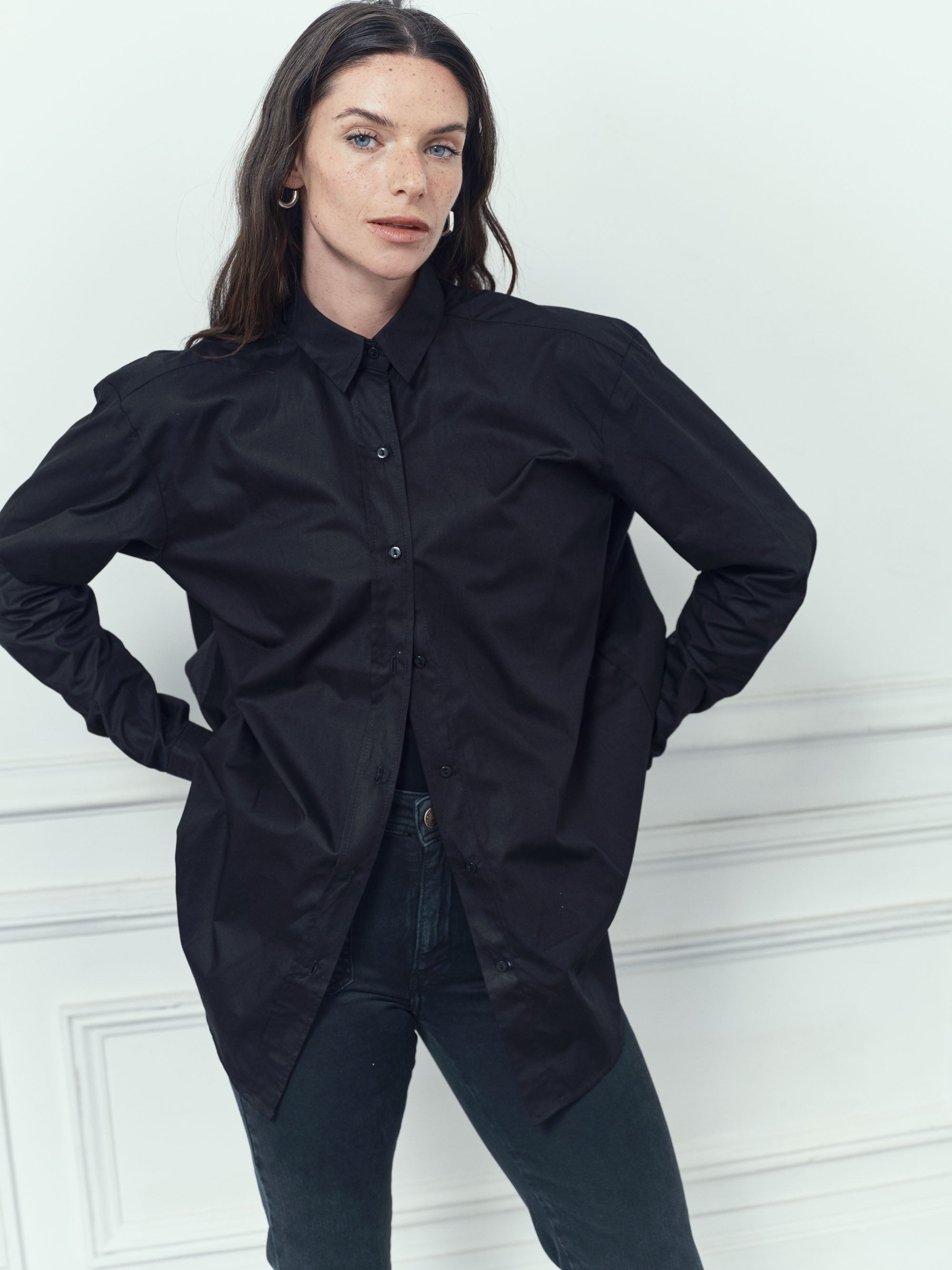 Chemise White Shirt - Black
