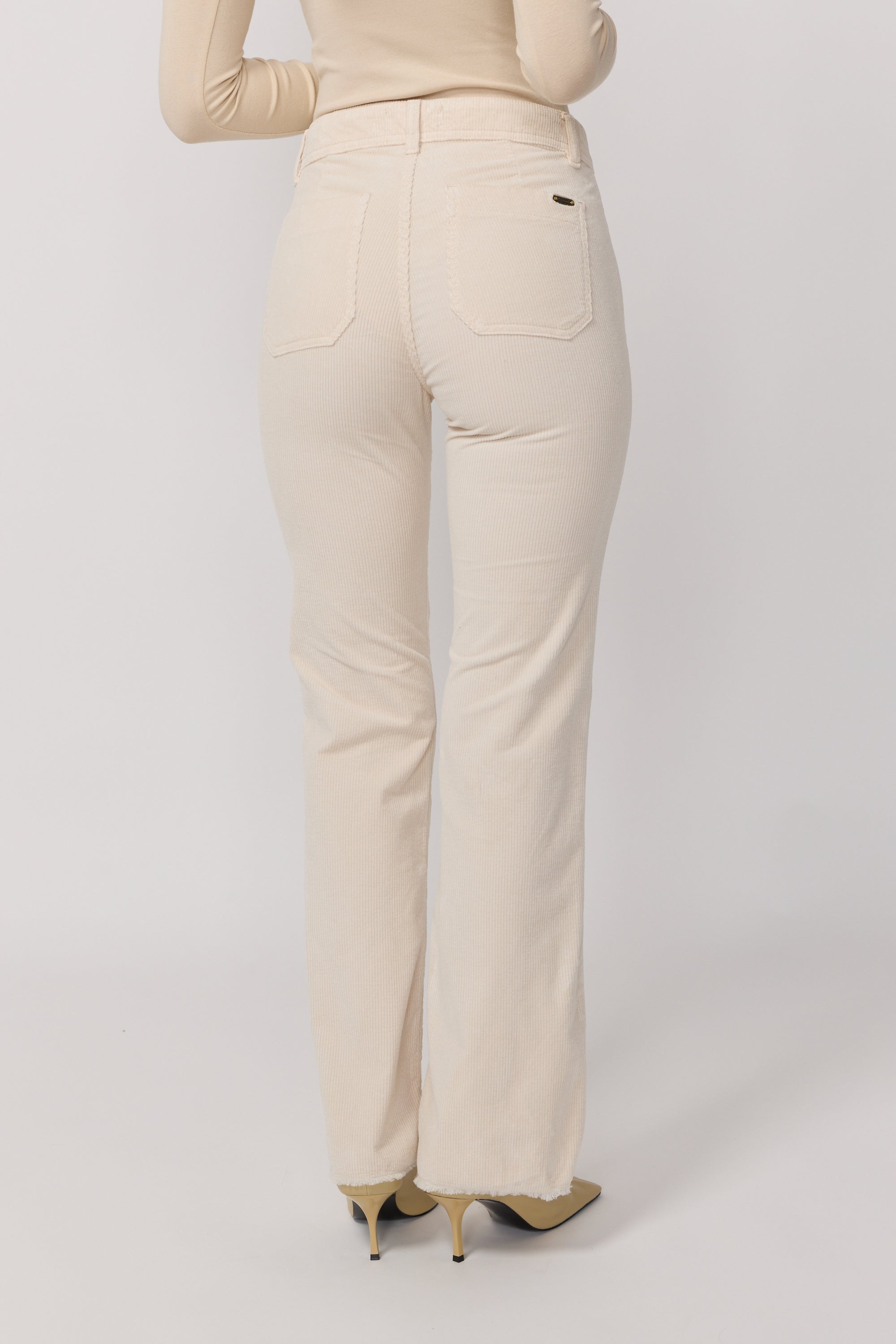 Pantalon Carlotta en Velours - Cream