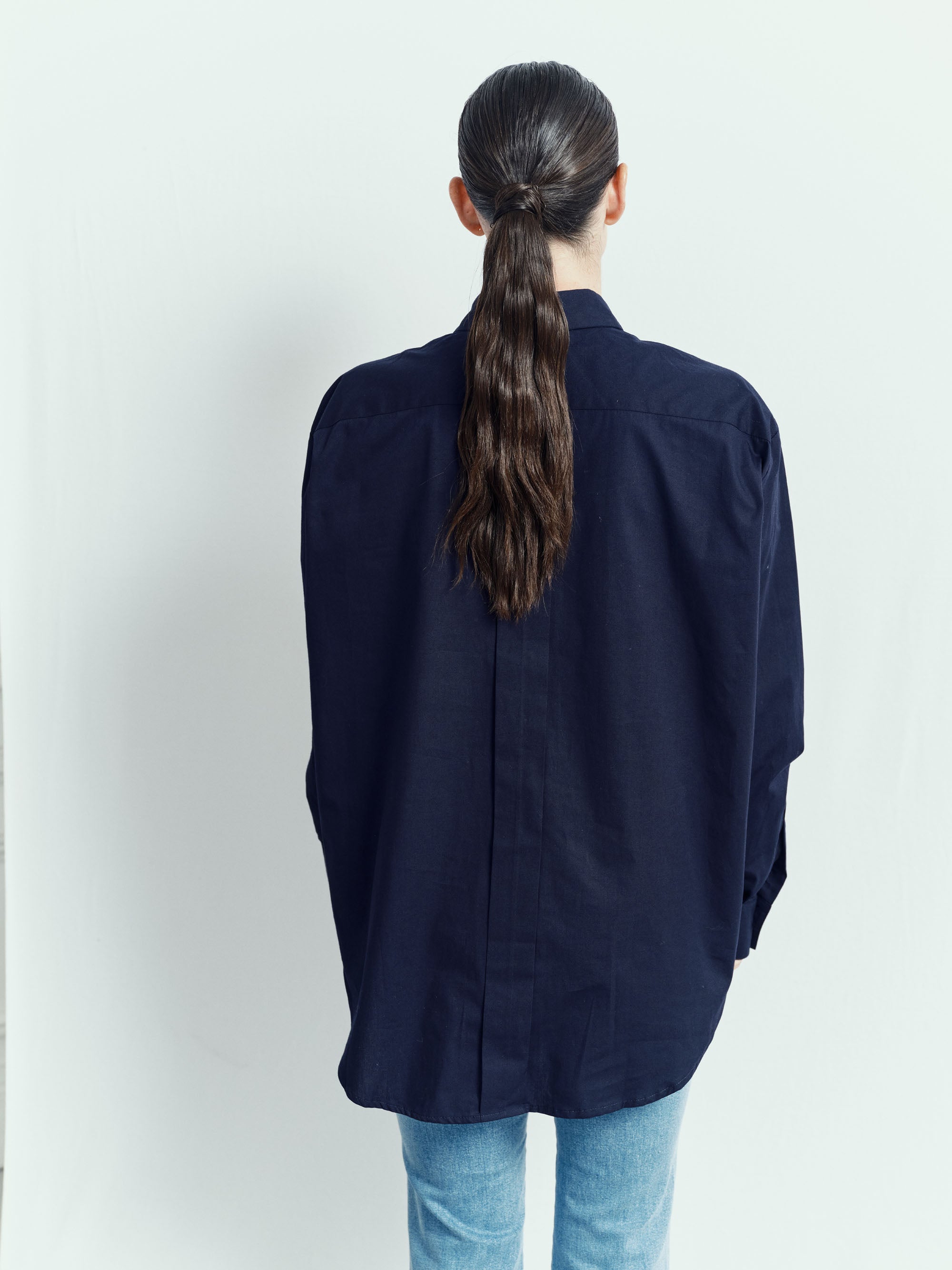 White Shirt - Sky Blue