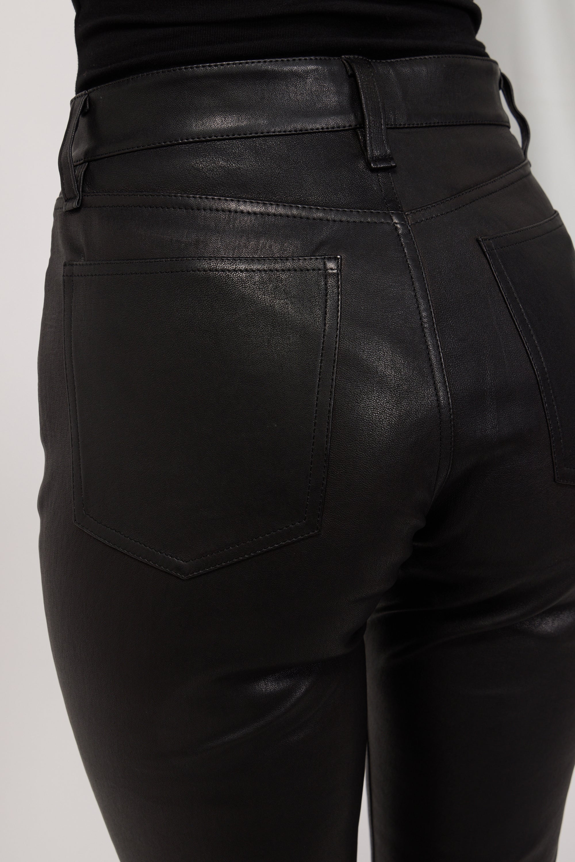 Pantalon Denver en Cuir Véritable - Black