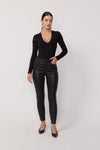 Pantalon Denver en Cuir Véritable - Black