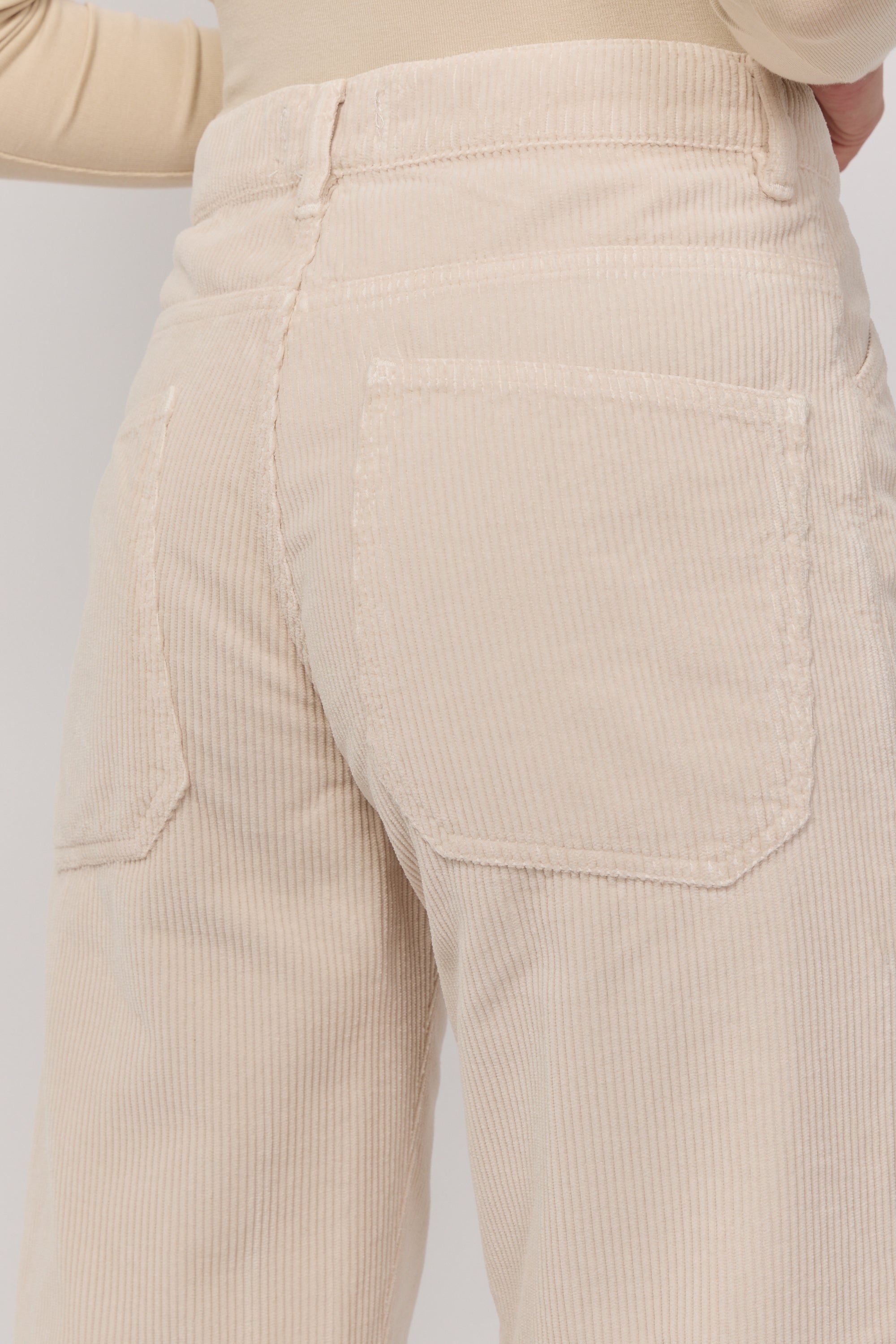 Pantalon Eddy en Velours - Cream