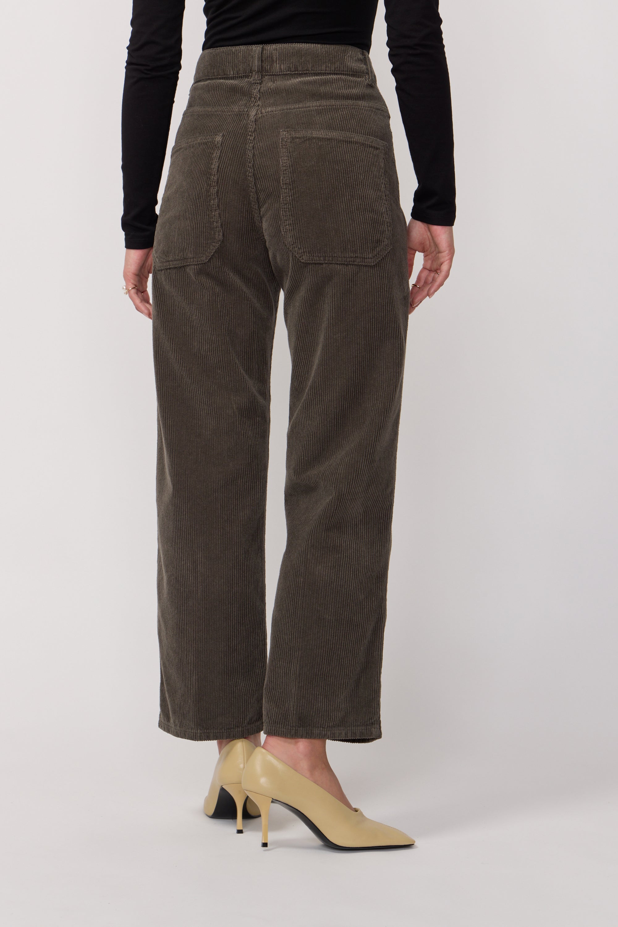 Pantalon Eddy en Velours - Mousse