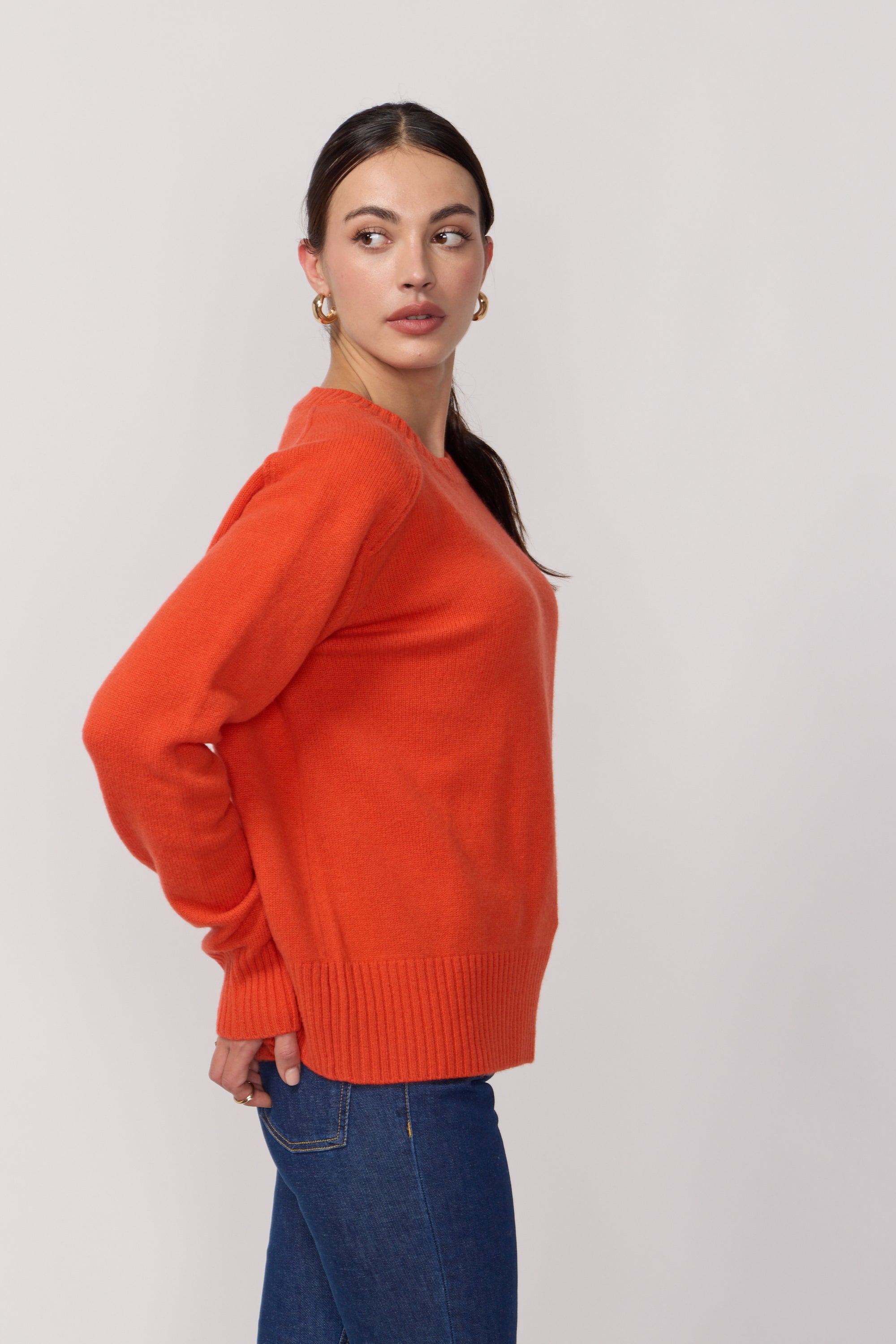 Pull Col Rond Oversize - Poppy