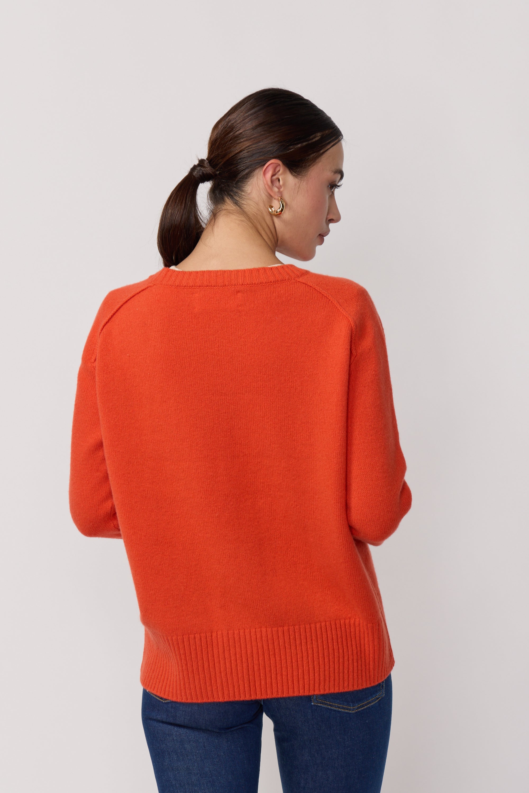 Pull Col Rond Oversize - Poppy