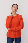 Pull Col Rond Oversize - Poppy