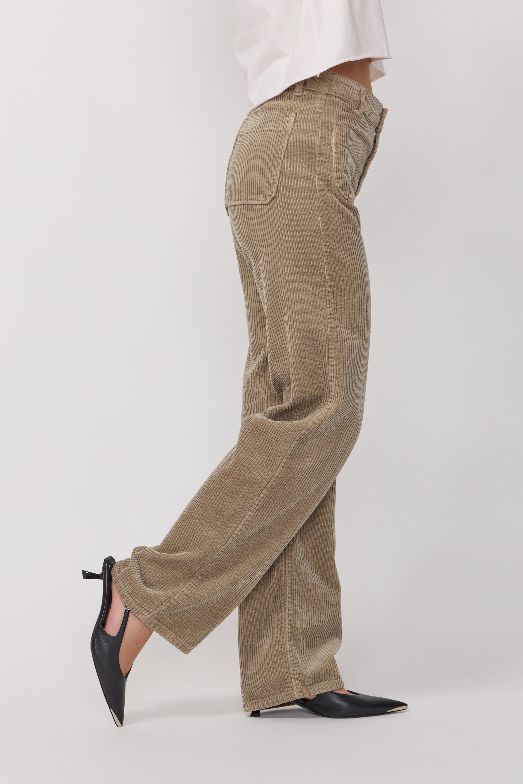 Pantalon Melvil en Velours - Argile