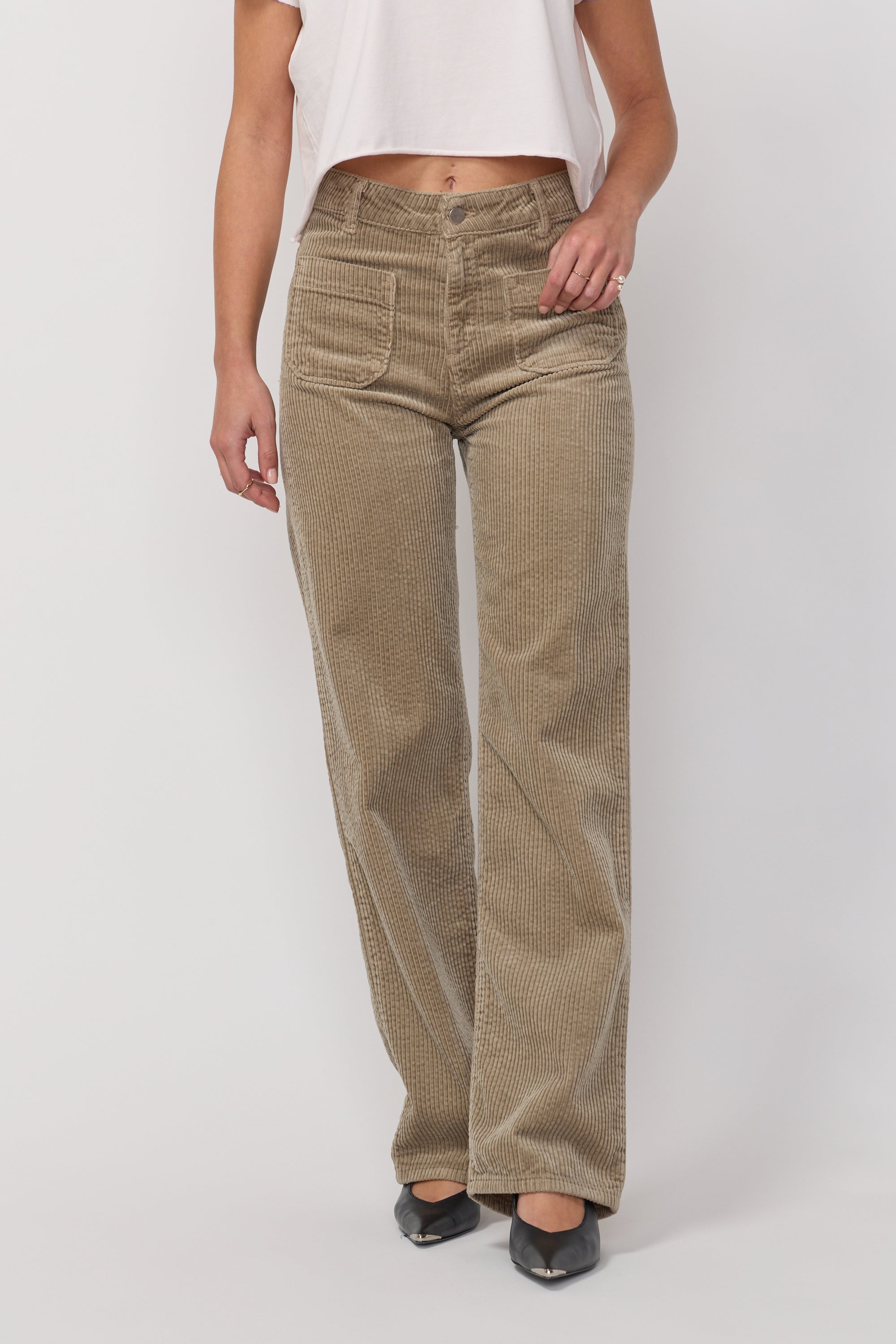 Pantalon Melvil en Velours - Argile