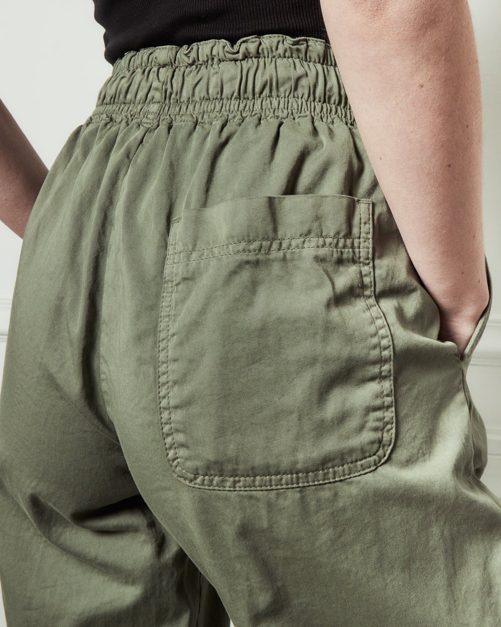 Pantalon Saphir en Gabardine - Light Kaki