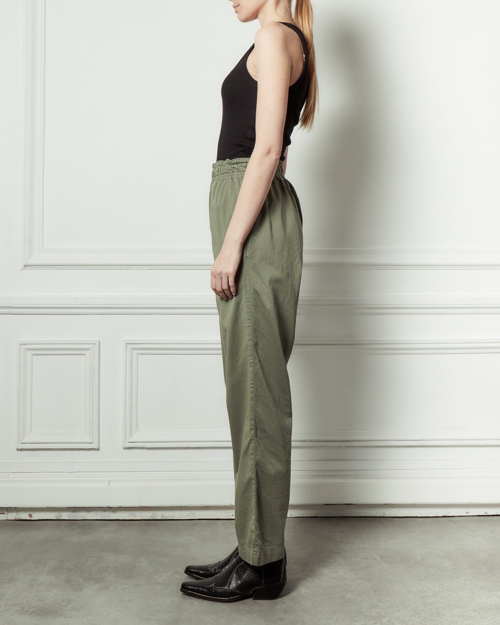 Pantalon Saphir en Gabardine - Light Kaki