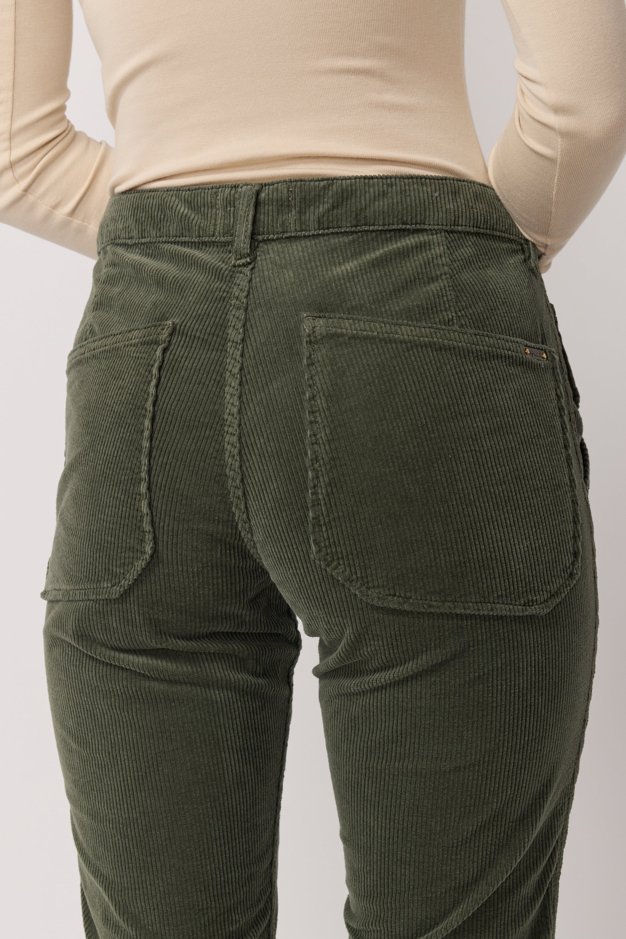 Pantalon Pierce en Velours - Military Kaki